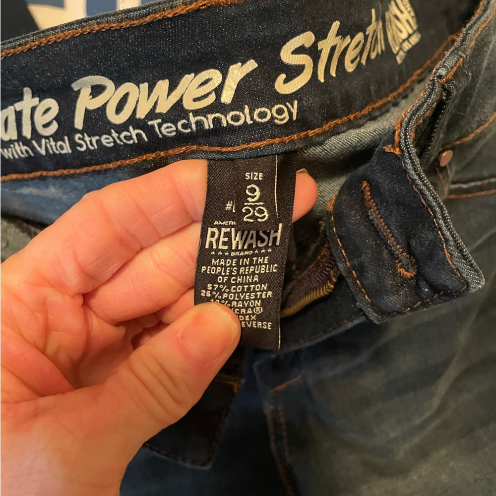 Rewash jeans sz9 /29 waist - Picture 2 of 8